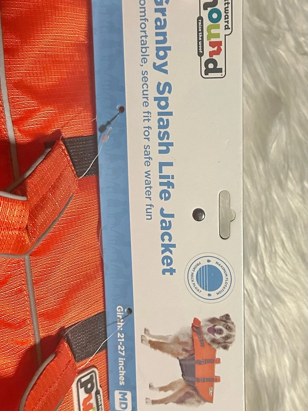 Granby Splash Life Jacket for Small Pets - Bright Orange